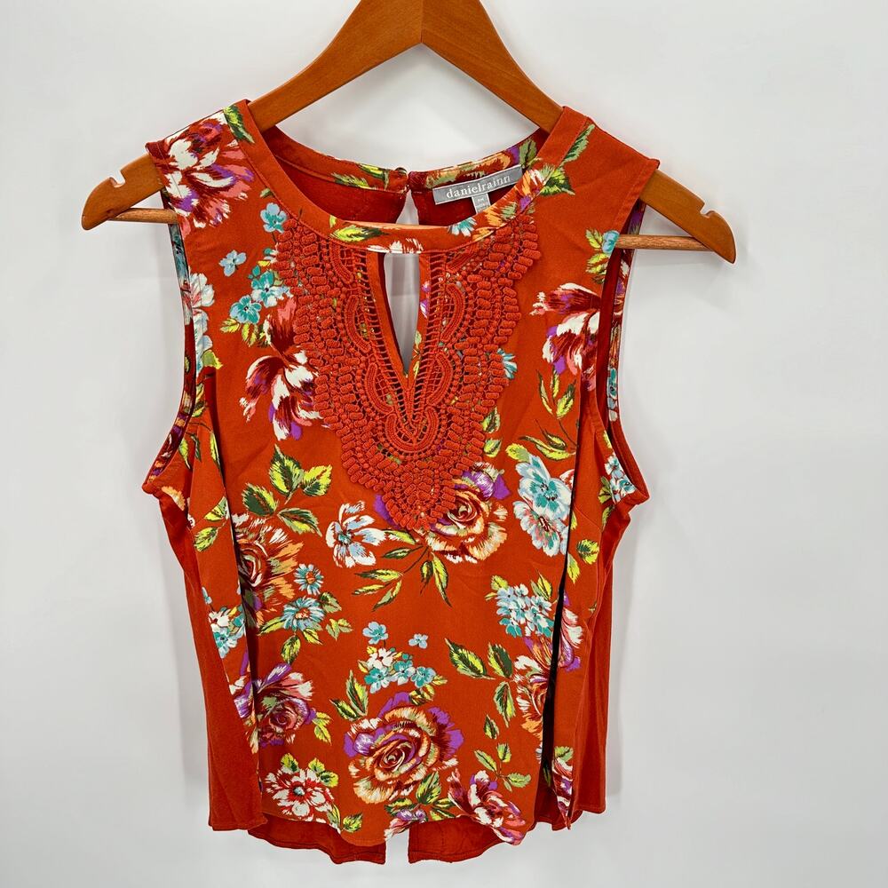 DANIEL RAINN NWT Stitch Fix Burnt Orange Quin Sleeveless Top // Medium Petite - Picture 2 of 10